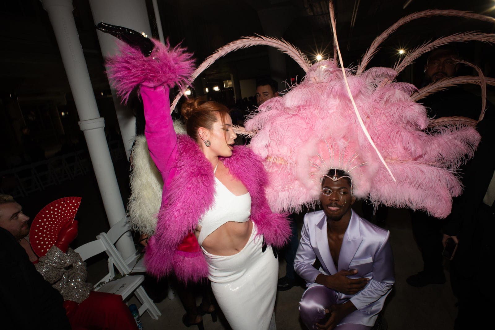Bella Thorne and Lil Nas X at Christian Cowan
