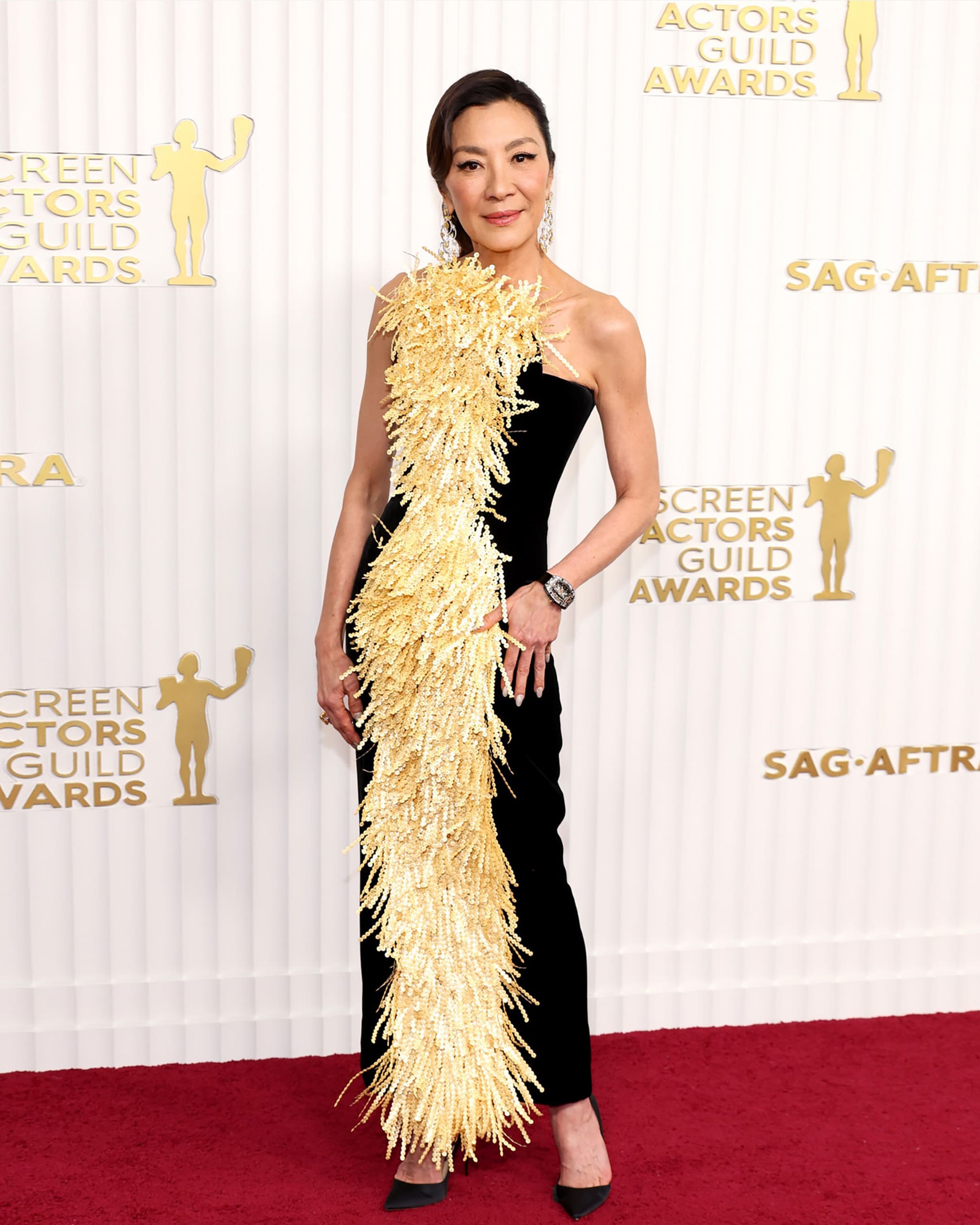Michelle Yeoh at the SAG red carpet