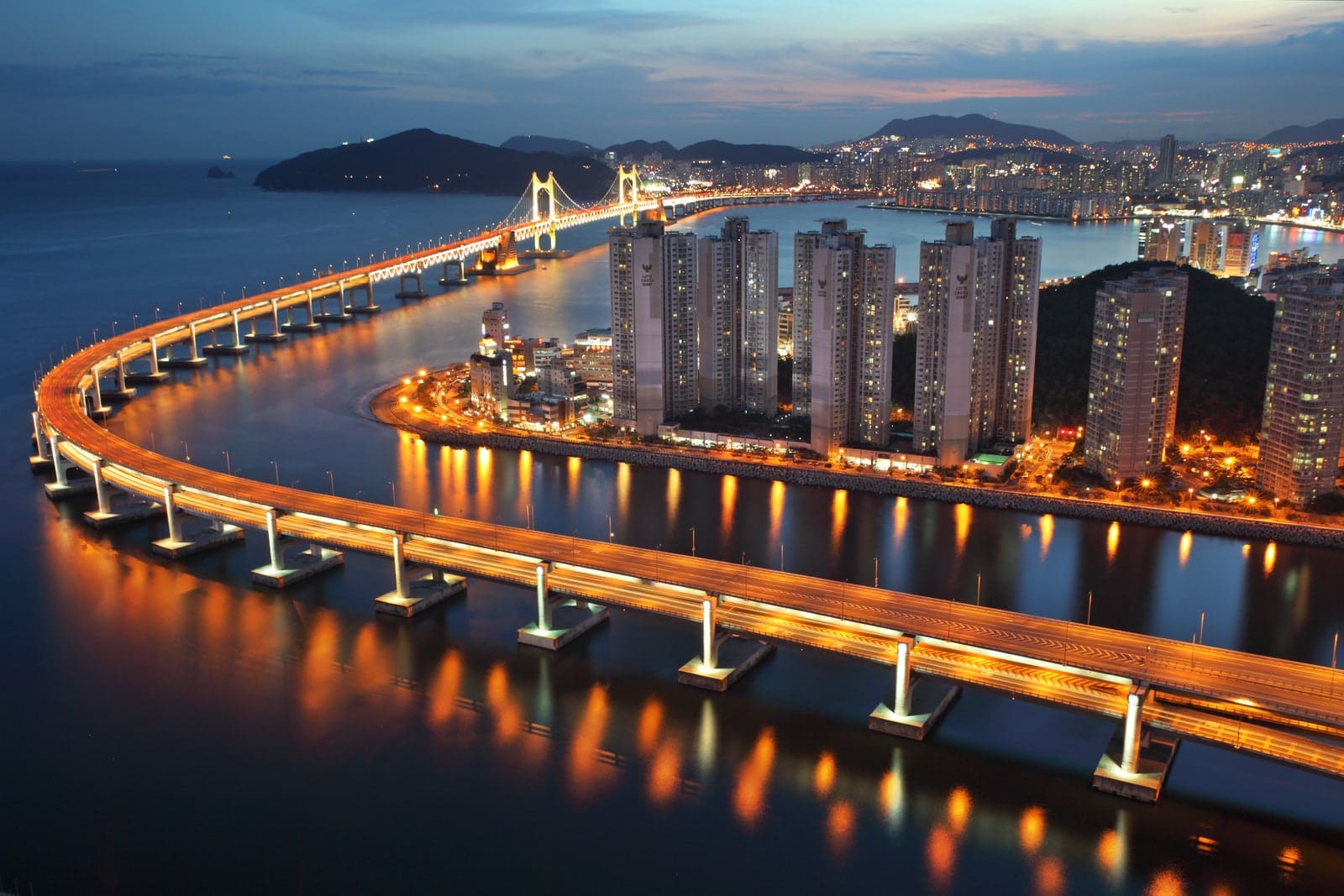 Busan Skyline at night