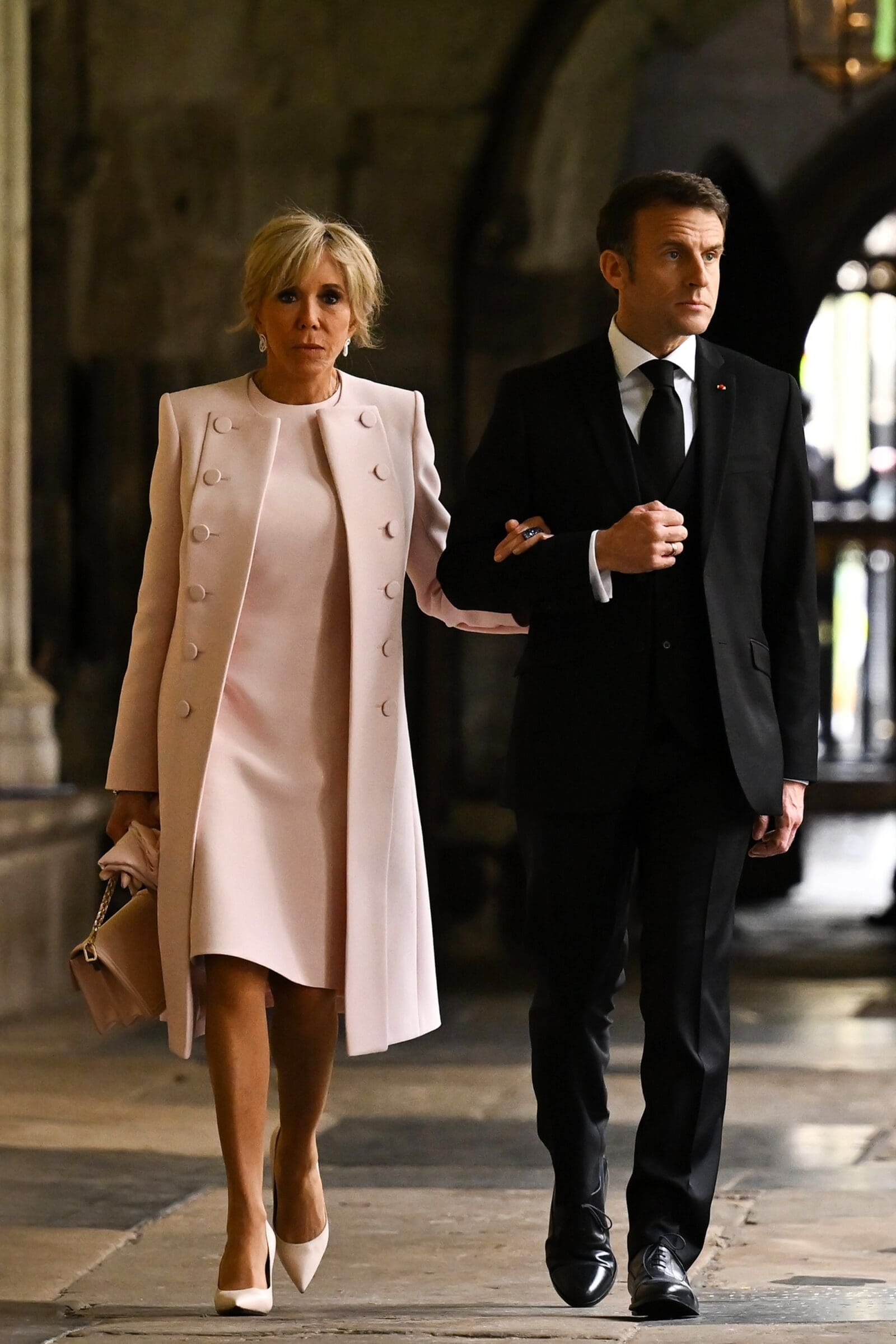 Brigitte and Emmanuel Macron.