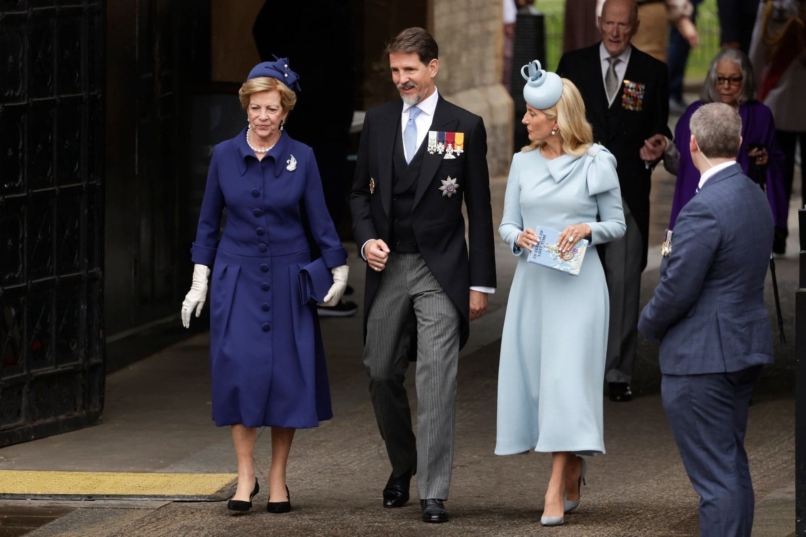 Queen Anne-Marie, Crown Prince Pavlos and Crown Princess Marie-Chantal of Greece