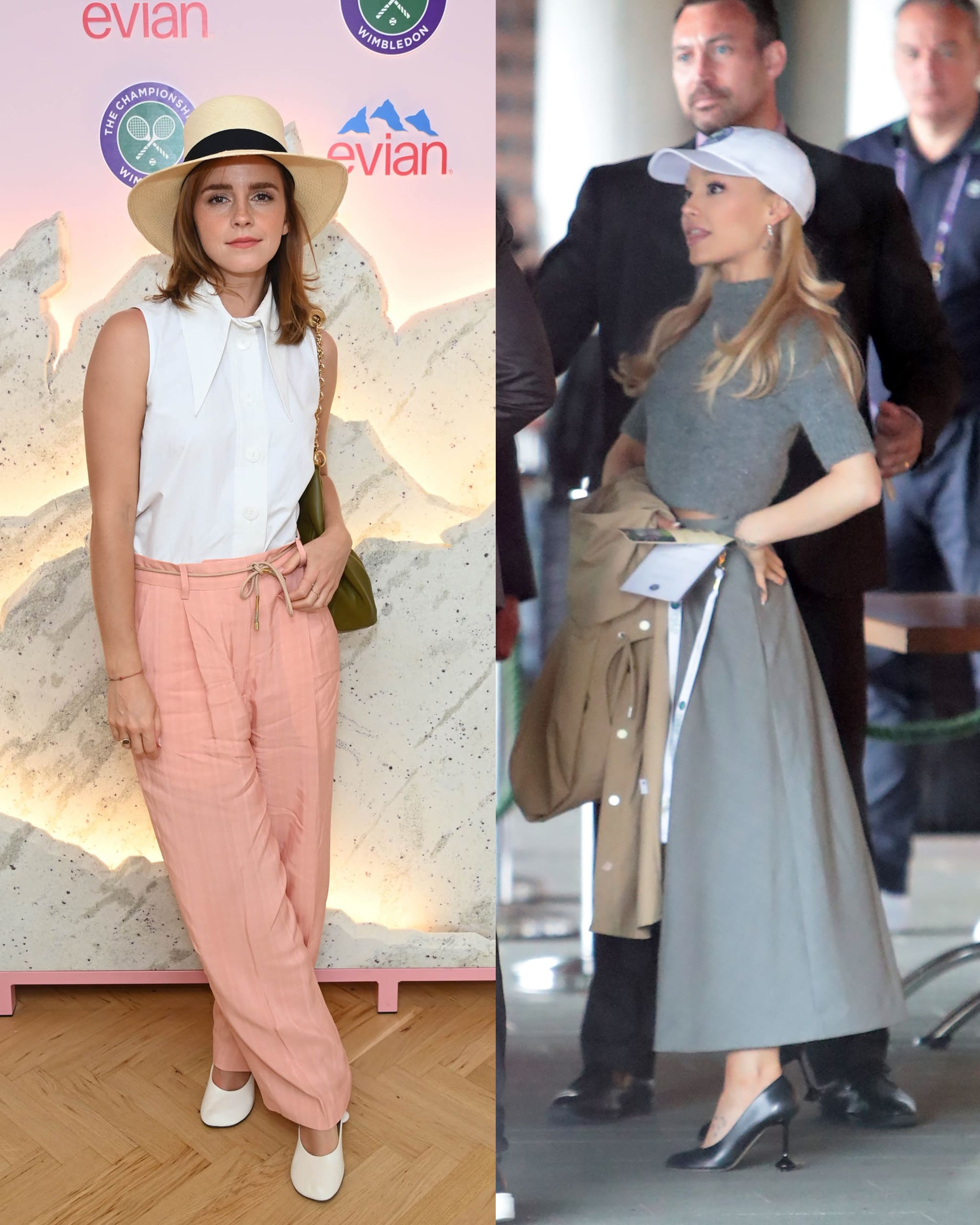 Ariana Grande and Emma Watson wear the same shoe at Wimbledon