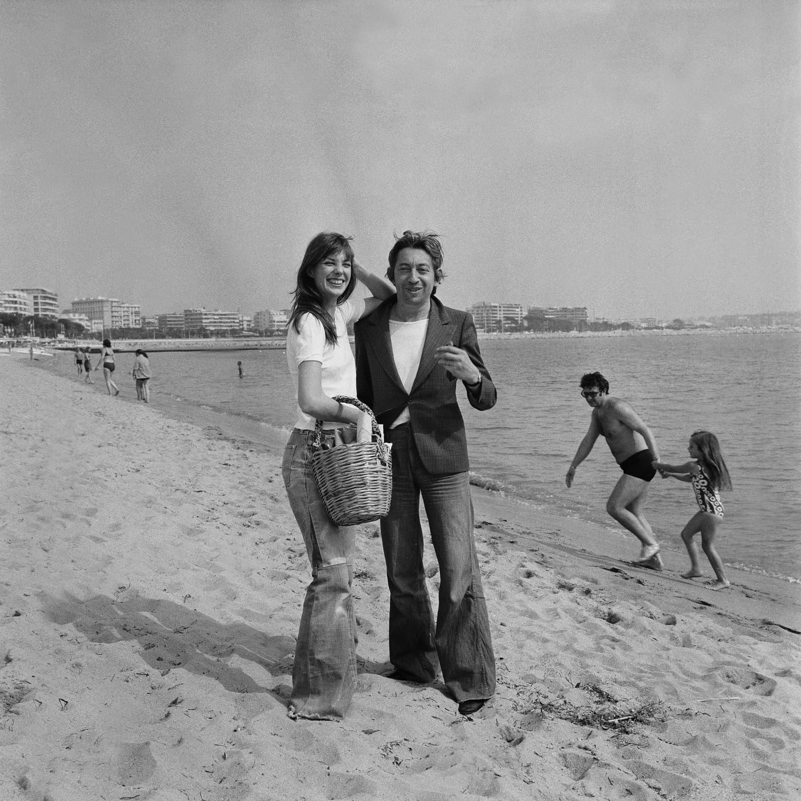 Gainsbourg and Birkin in Cannes during the film festival in 1974.