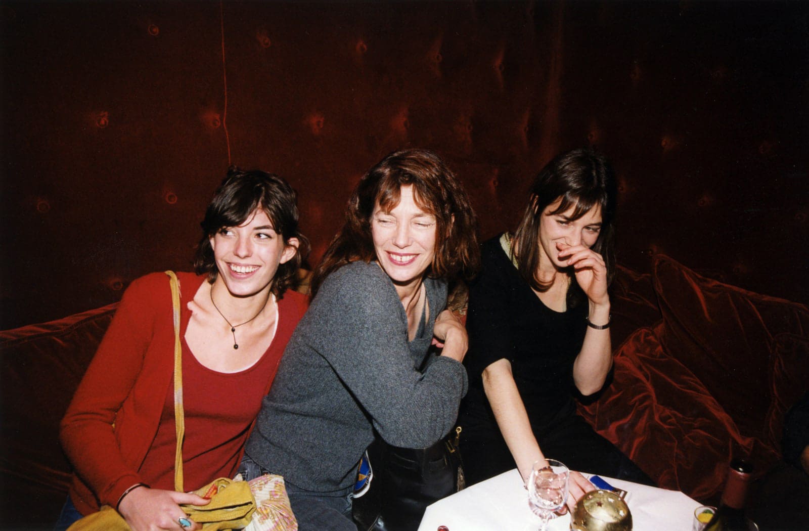 Lou Doillon, Jane Birkin, and Charlotte Gainsbourg in Paris in 1999
