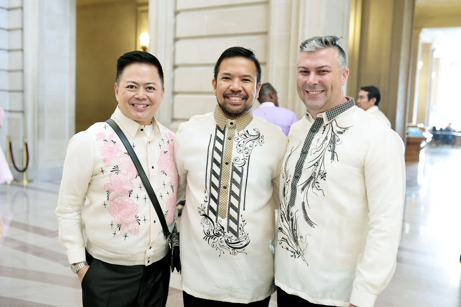 Voltaire Tayag, Richmond Ramirez, and Jeffrey Sheehan in Jigs Mayuga and JB Ty Wedding