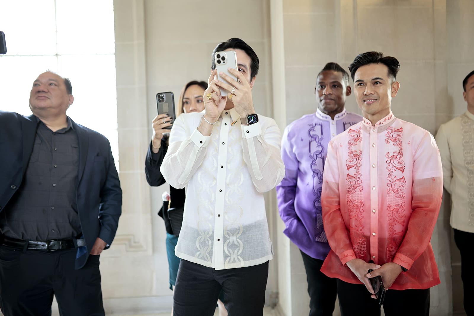 German Simbol; Richie Villarin, best man; Myles Tachron and Jack Salazar in Jigs Mayuga and JB Ty Wedding