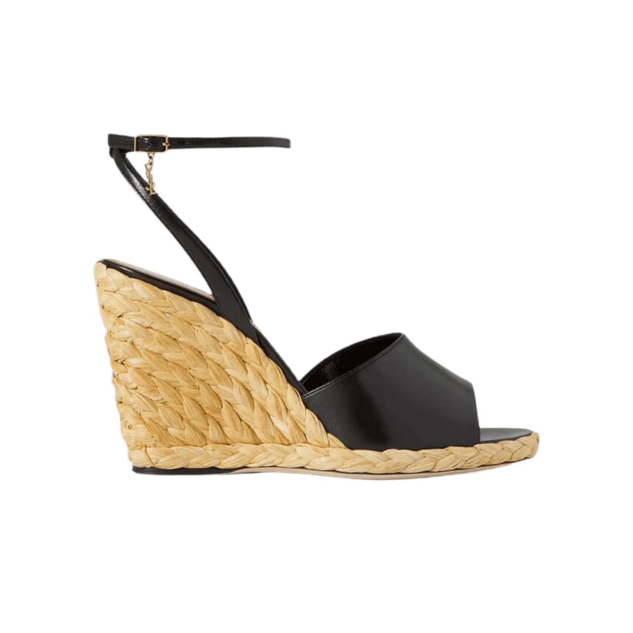 Saint Laurent Paloma leather espadrille wedge sandals