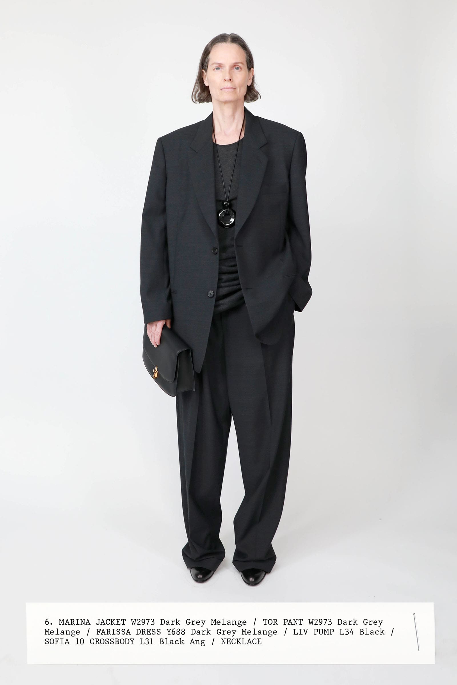 The Row Spring 2024 Ready To Wear black oversized blazer jacket