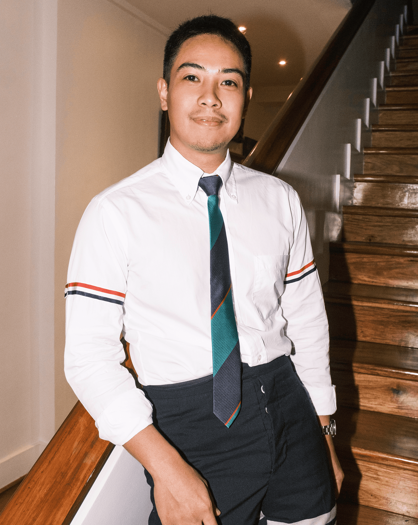 Patrick Diokno at the Galaxy x Thom Browne Pre-launch event