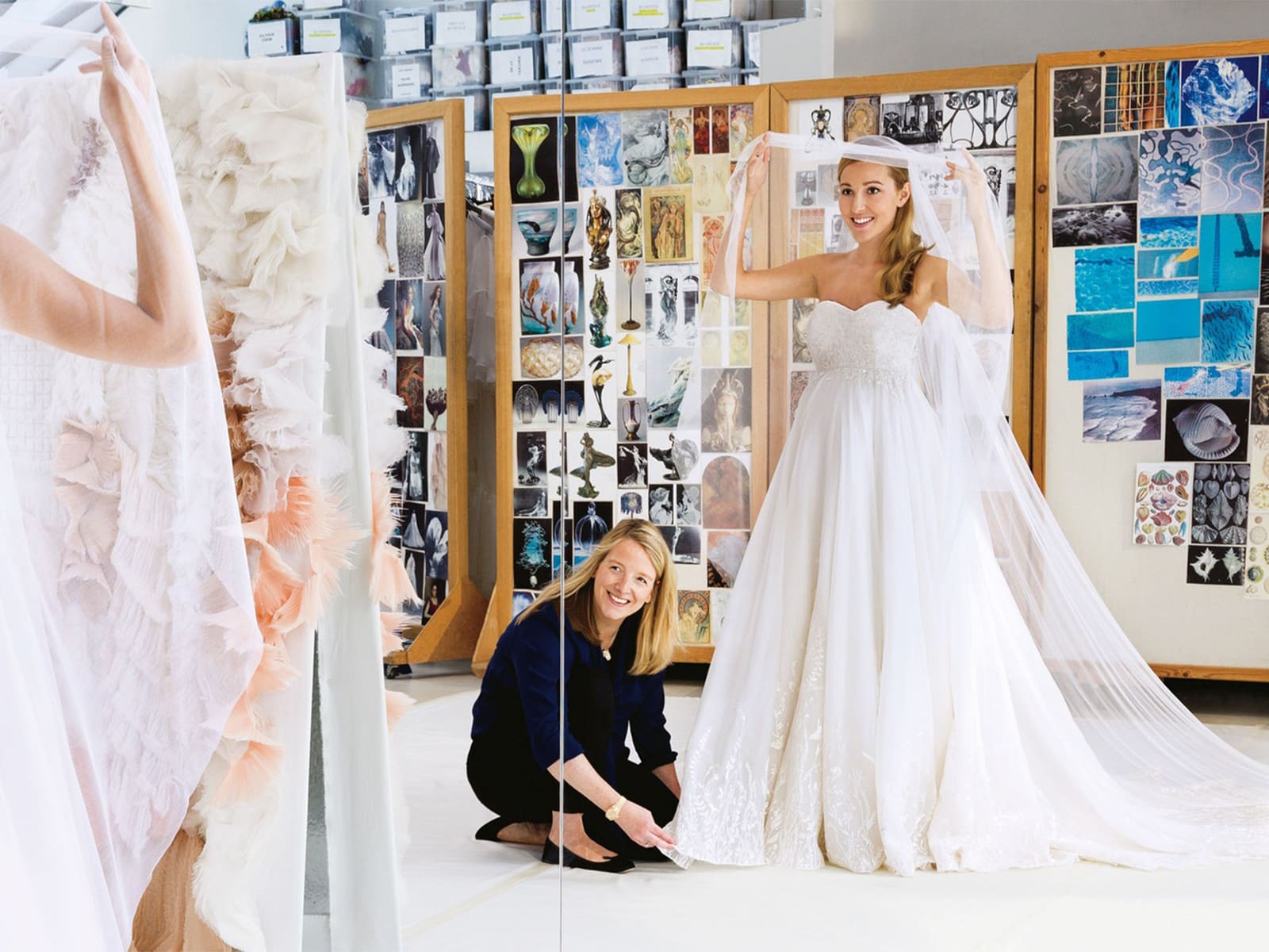 Sarah Burton and Jelena Djokovic. Photo: Fairer Robert, Vogue, September 2014