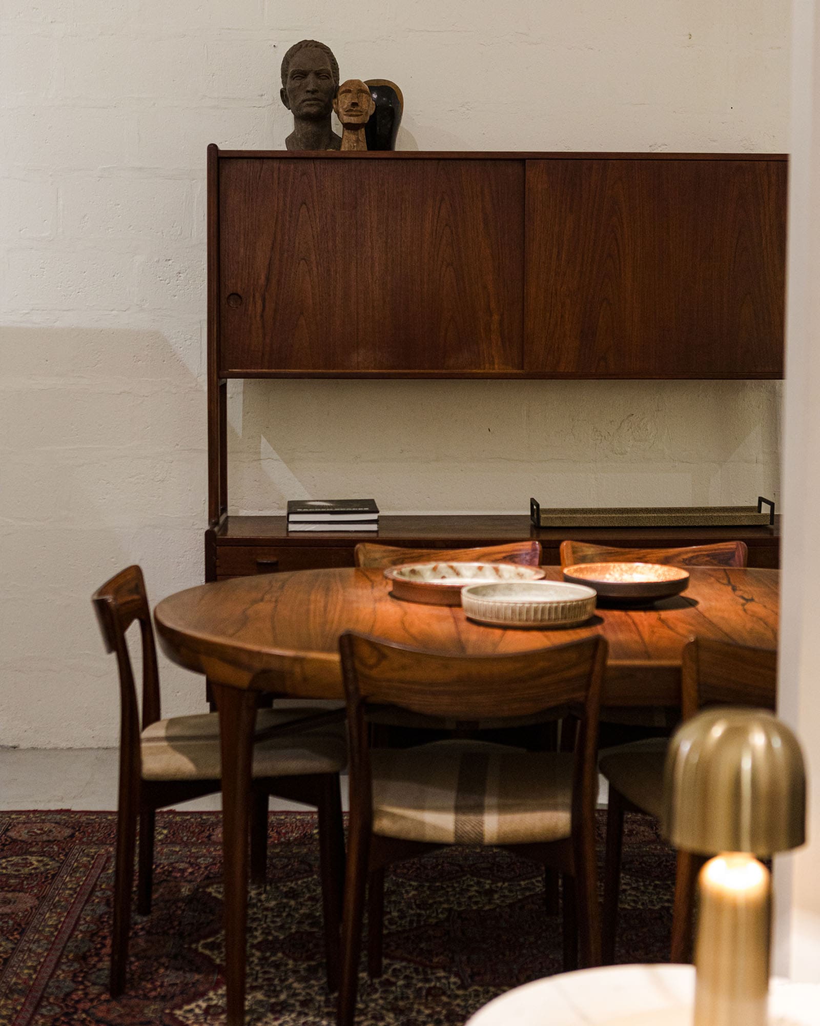 Dining table inside the ITO KISH seasonal space.