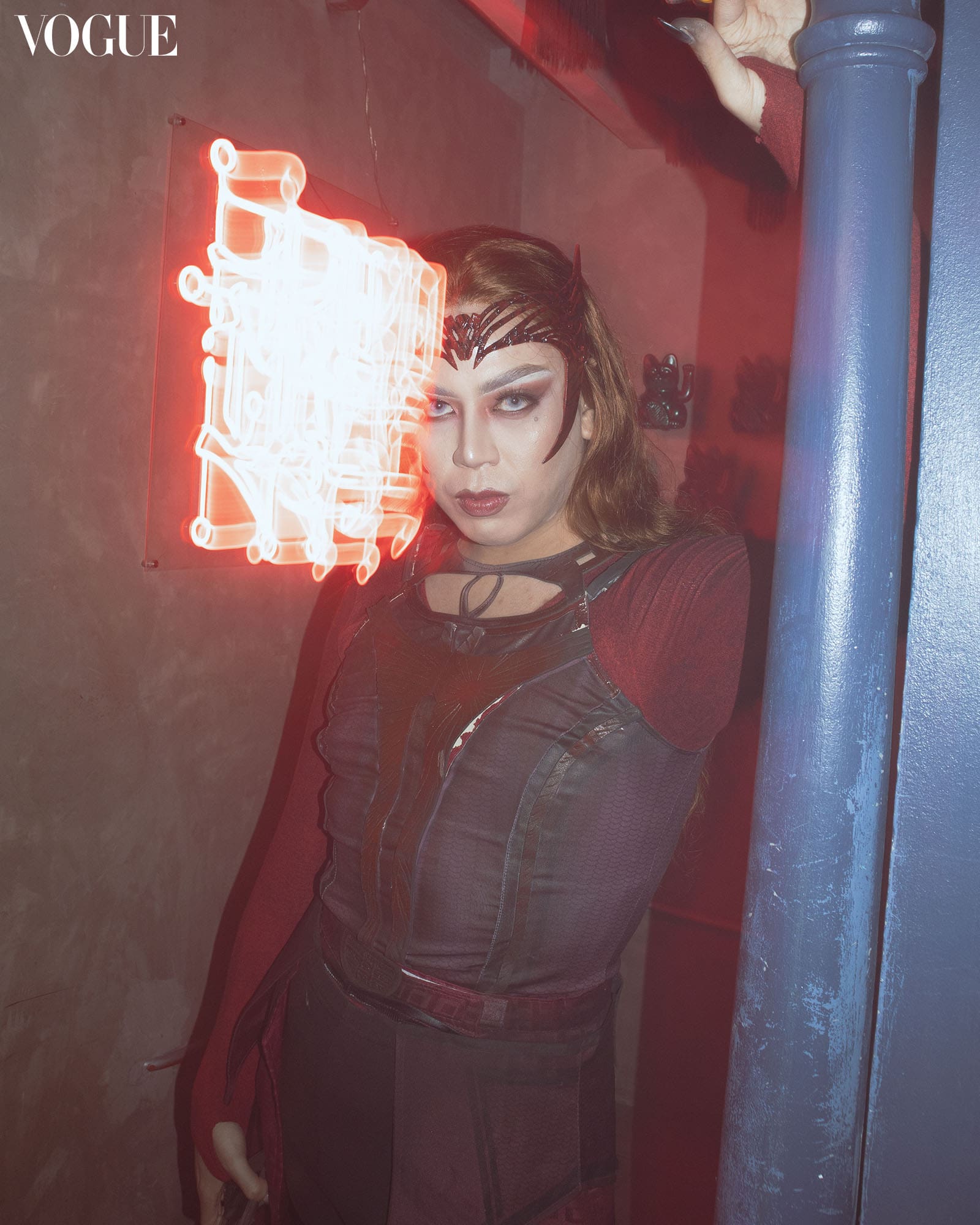 Zajarel Morales as Wanda Maximoff at Apotheka’s Church Halloween event.