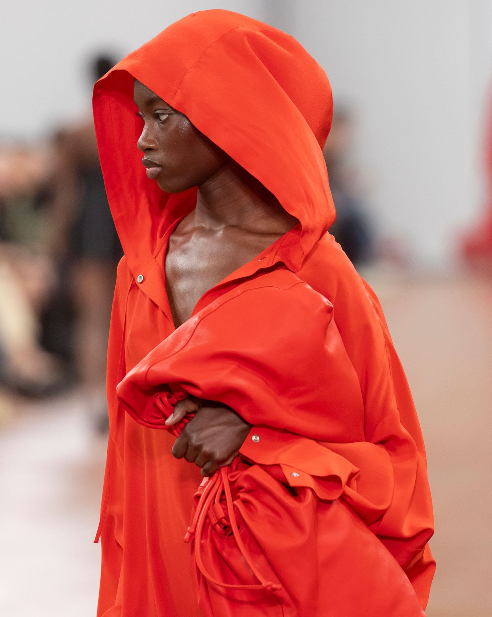 red hood | vogue philippines Red hood dress from COS