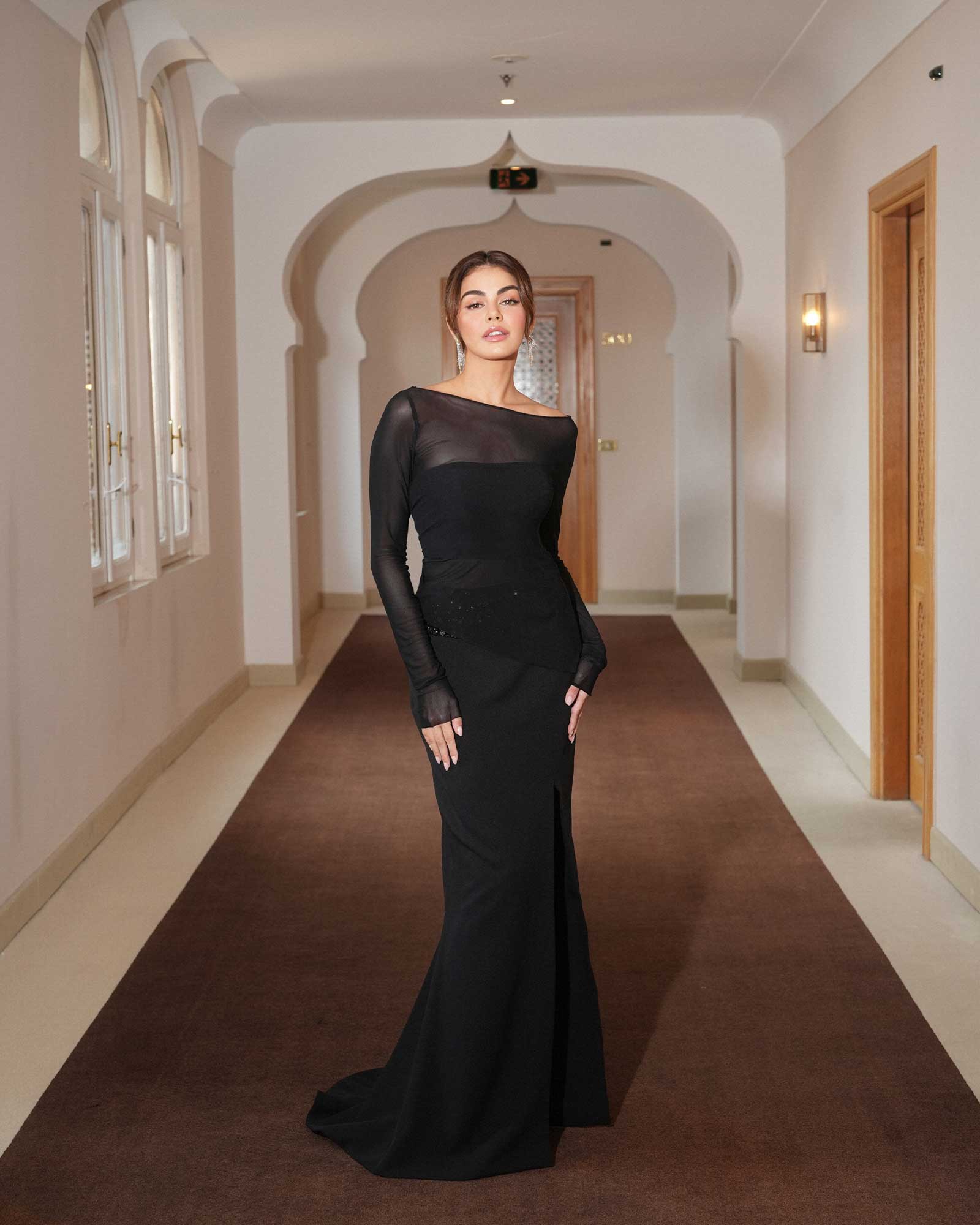 Janine Gutierrez Venice Film Festival black dress Inno Sotto