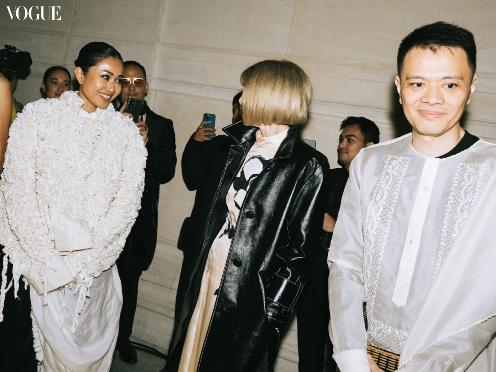 Pam Quiñones, Anna Wintour, and Gino Gonzales at Vogue Threads