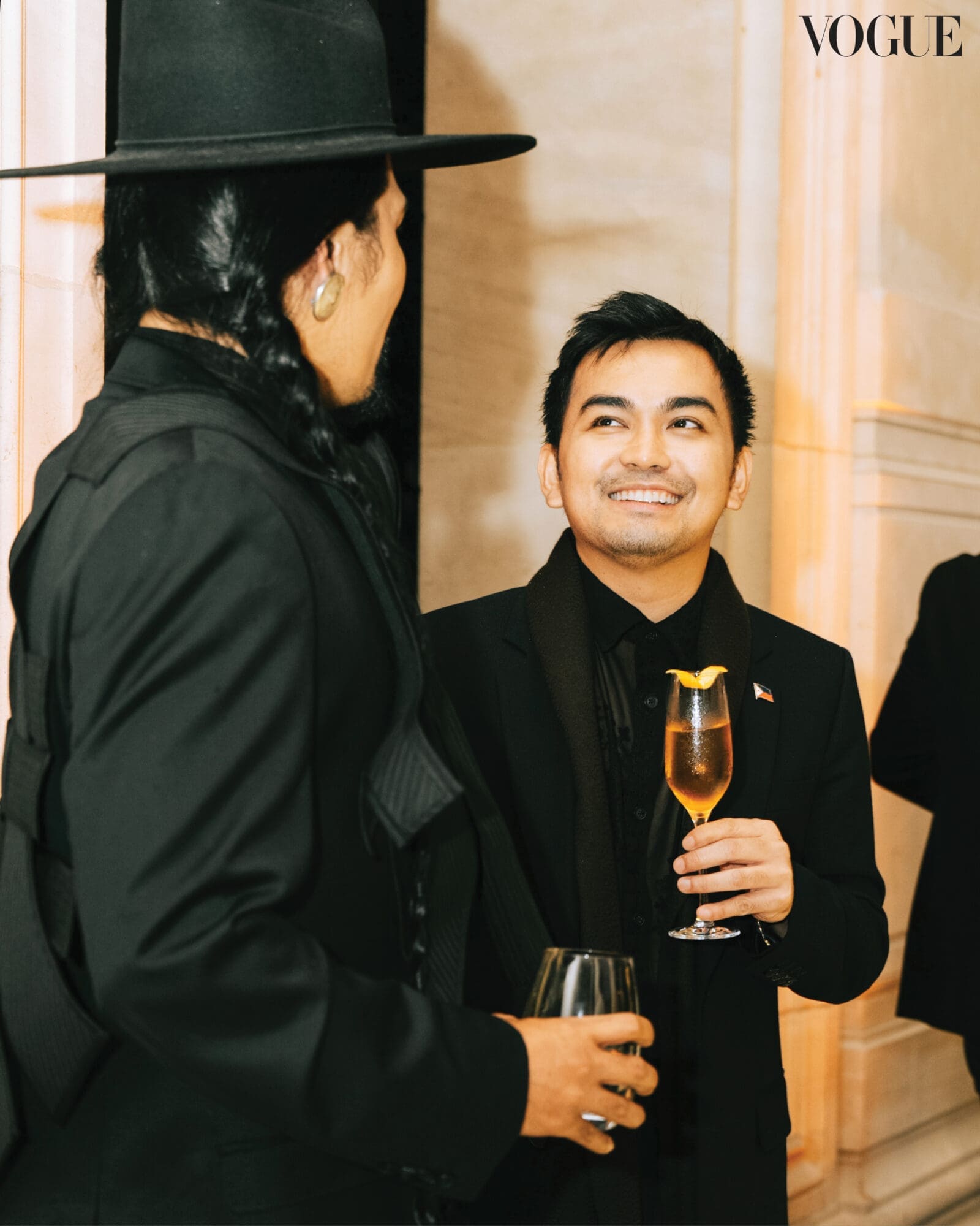 Racso Jugarap andVice Consul Miko Cabatingan at Vogue Threads