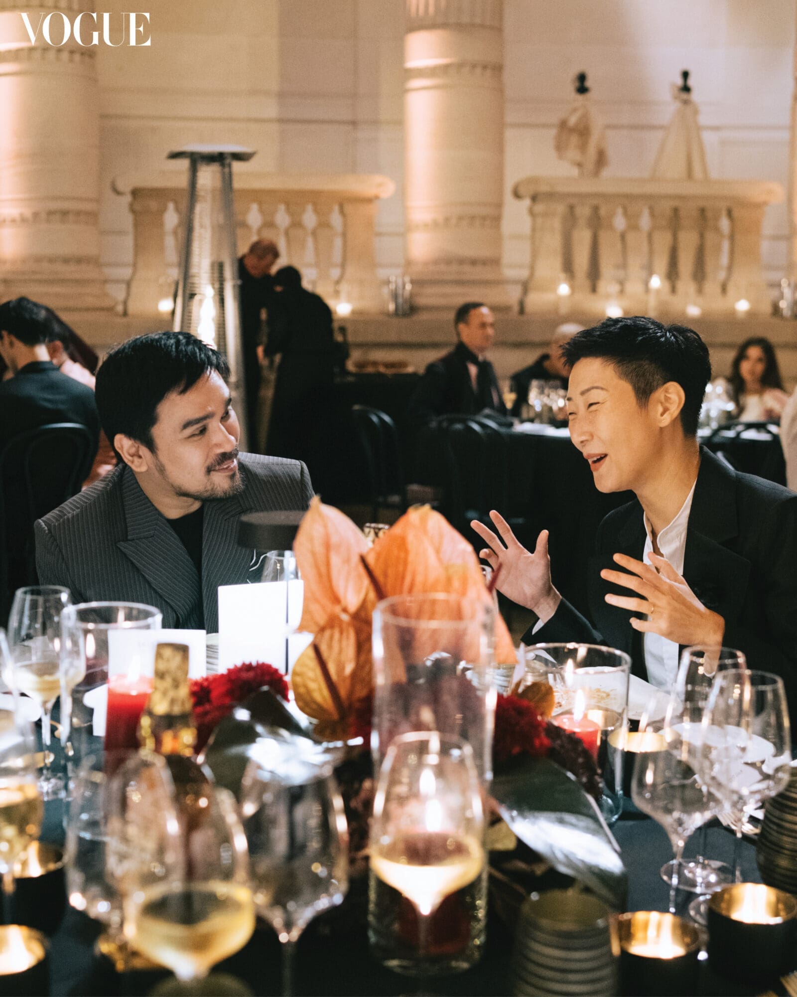 Archie Carrasco and Leslie Sun at Vogue Threads