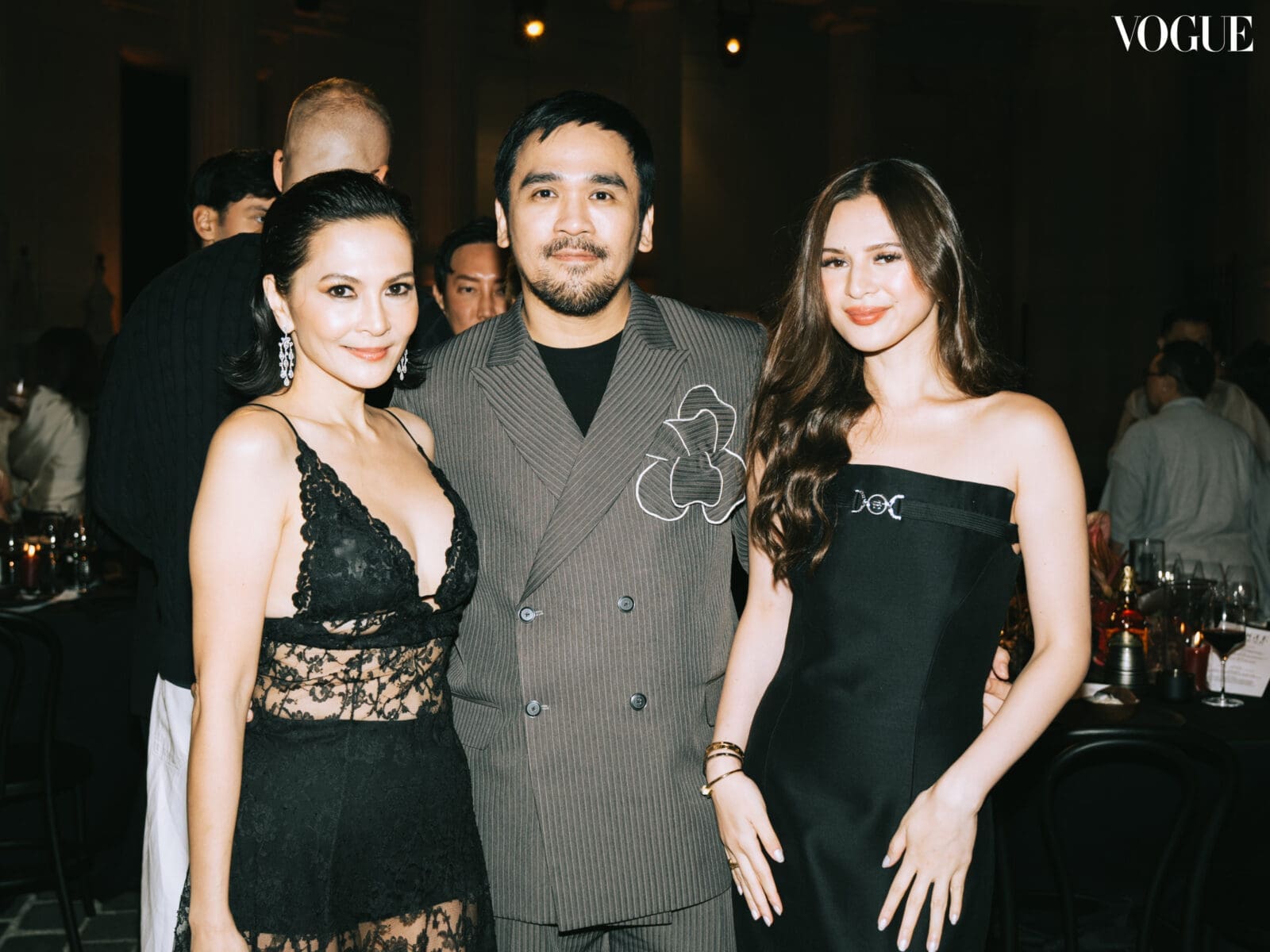 Charmaine Lagman, Archie Carrasco, and Mikaela Lagman at Vogue Threads