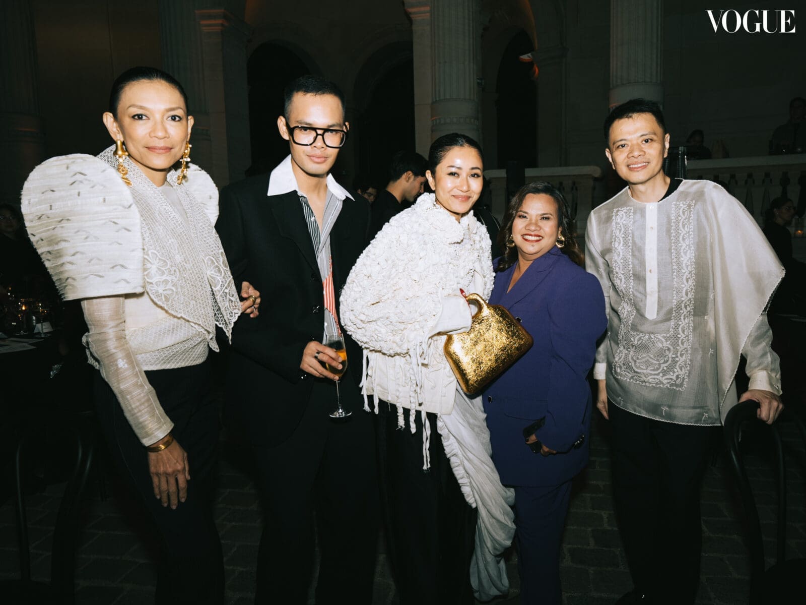 Joyce Oreña, Anz Hizon, Pam Quiñones, Marie Oamil, and Gino Gonzales at Vogue Threads