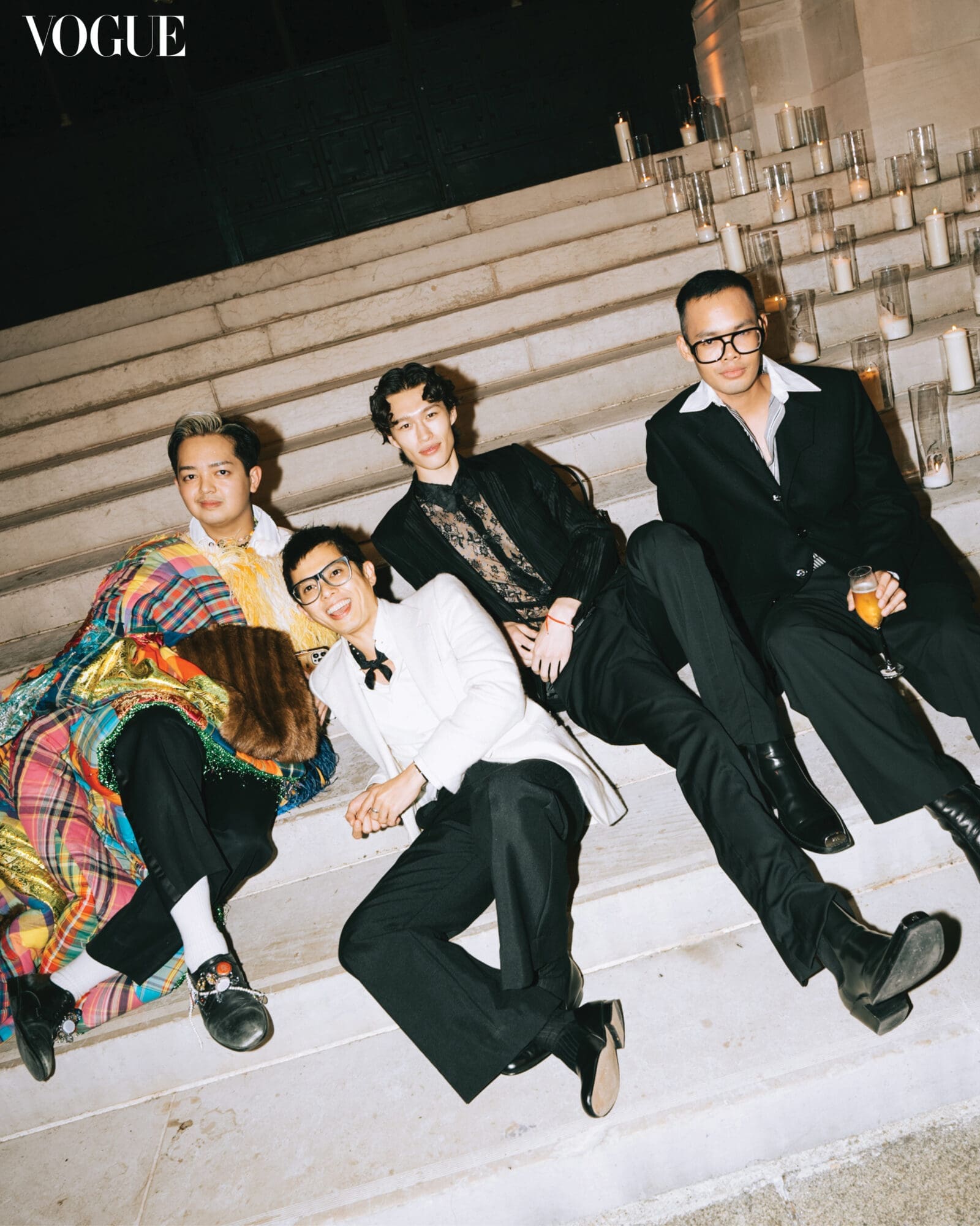 Jude Macasinag, Chuck Reyes, Mathieu Simoneau, and Anz Hizon at Vogue Threads