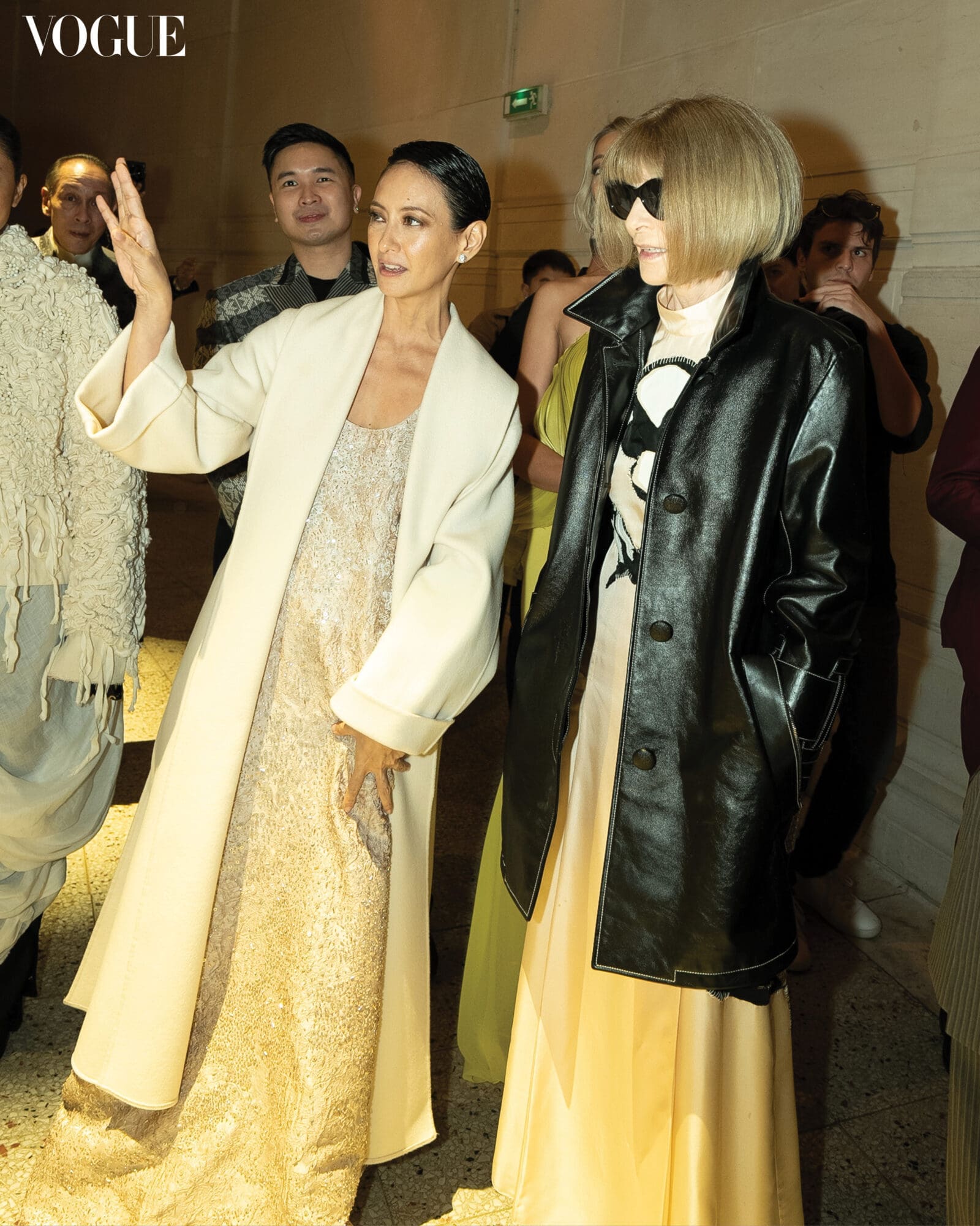 Bea Valdes and Anna Wintour at Vogue Threads