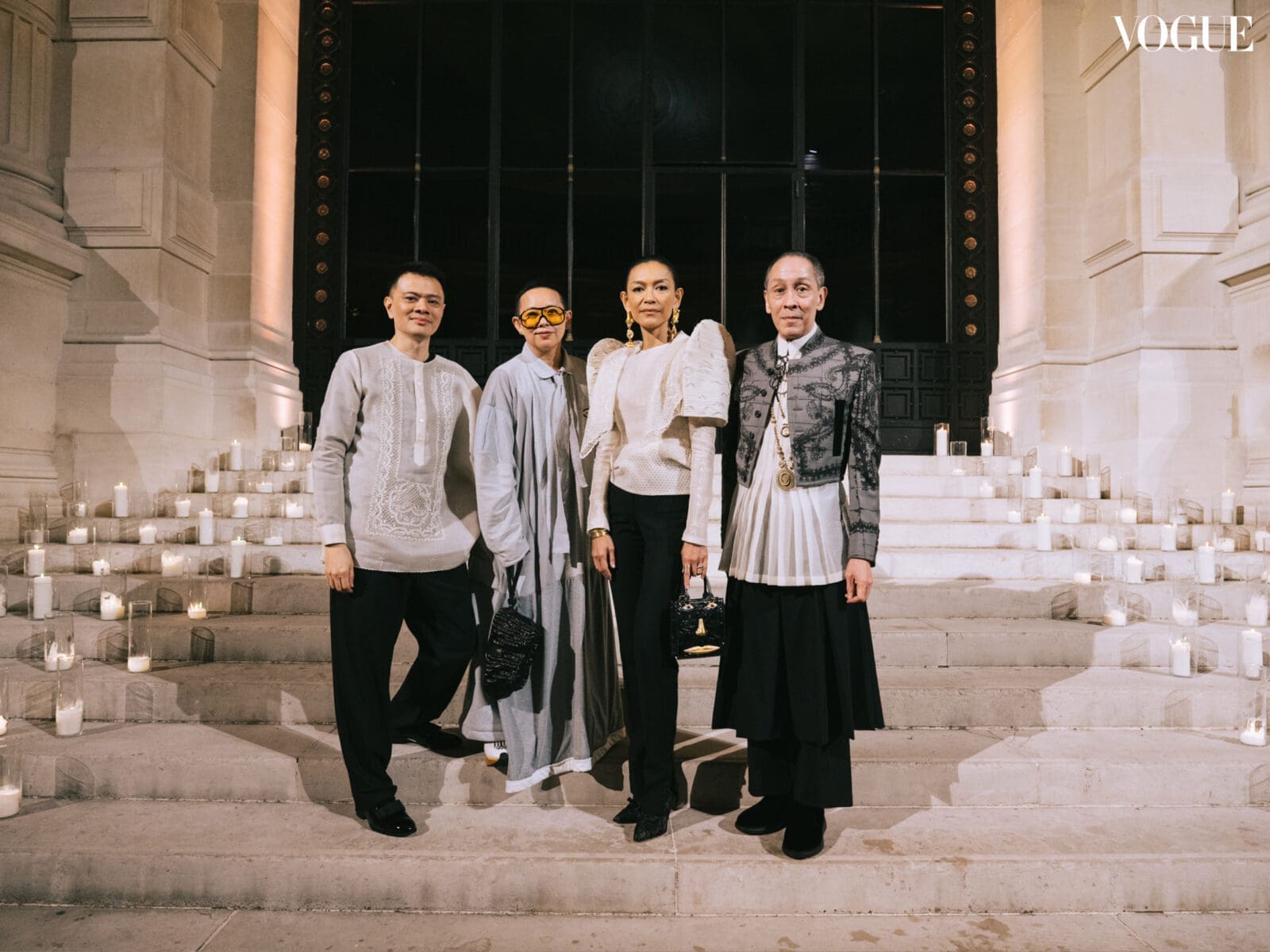 Gino Gonzales, Rita Nazareno, Joyce Osmeña, and Mark Lewis Higgins at Vogue Threads