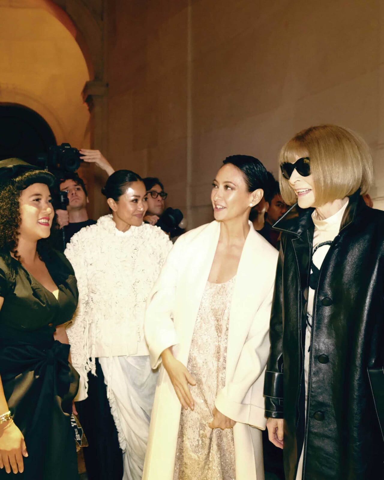 Mich Dulce, Pam Quiñones, Bea Valdes, and Anna Wintour at Vogue Threads