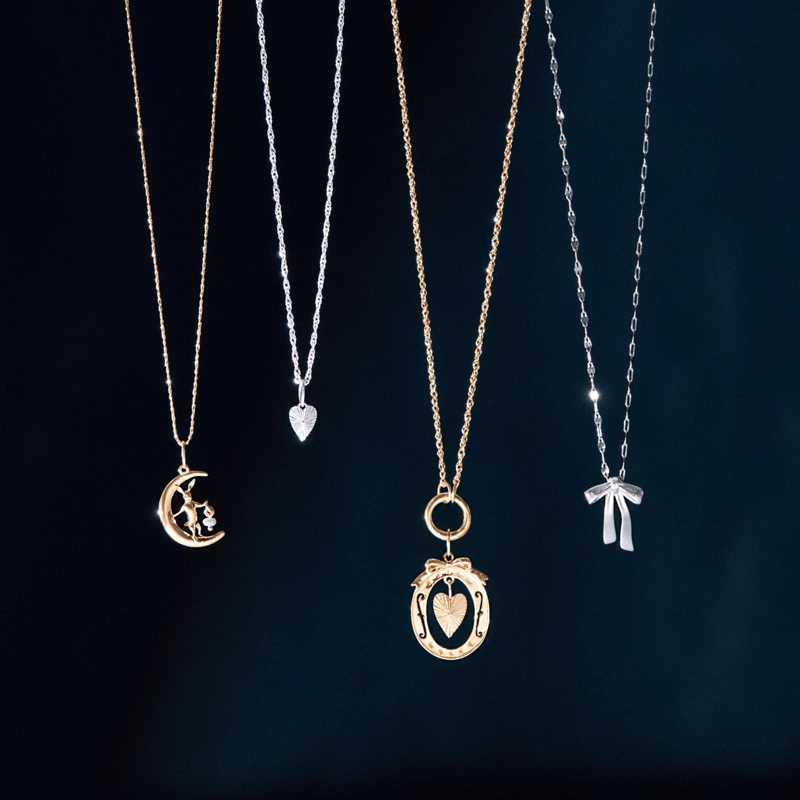 Laufey for Catbird Jewelry collaboration necklaces