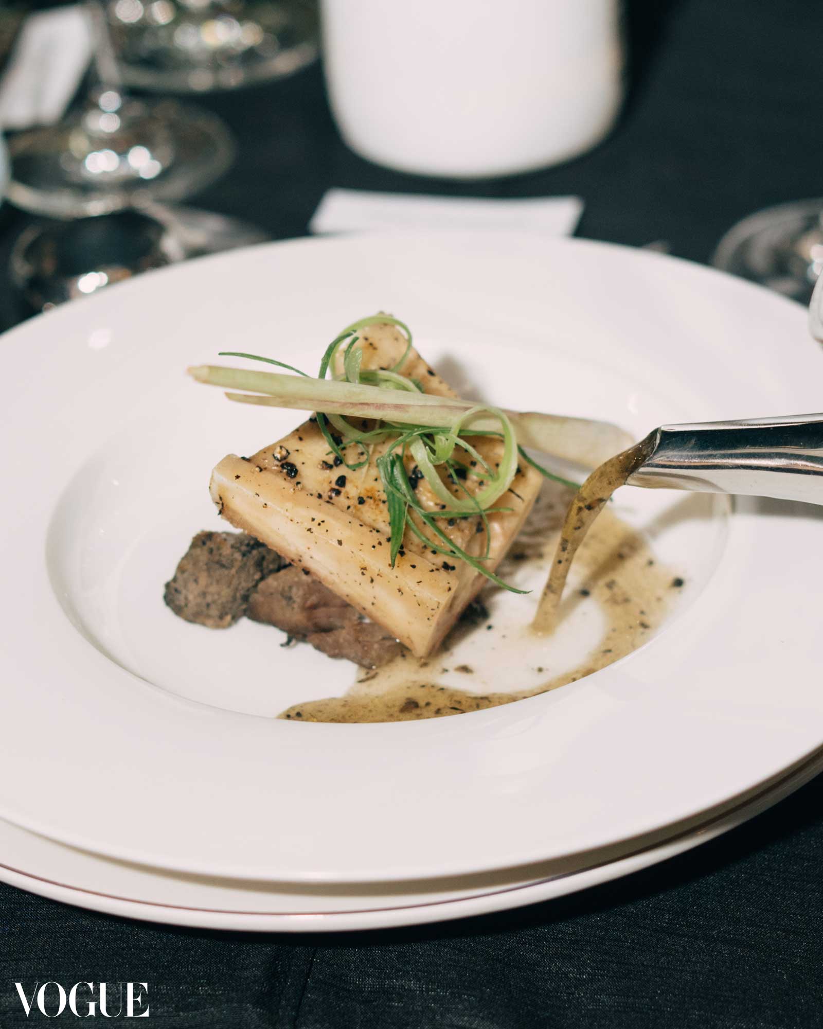 A dish served at the Mindanao issues celebratory dinner by Cabel restaurant.