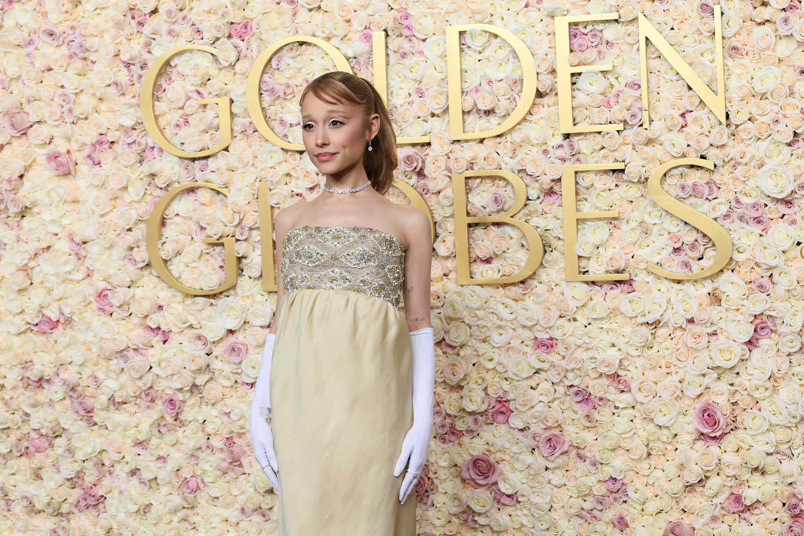 Ariana Grande at the 2025 Golden Globes