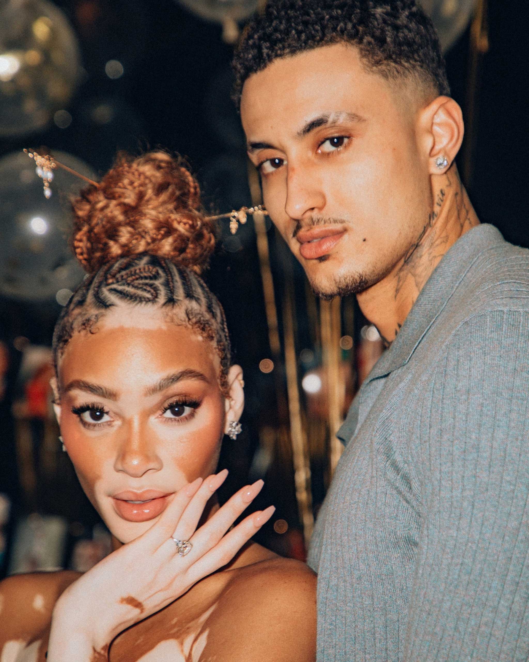 Winnie Harlow and Kyle Kuzma