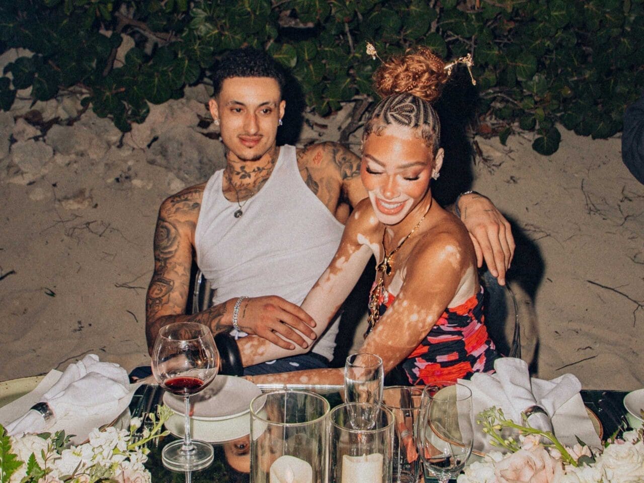 Winnie Harlow and Kyle Kuzma