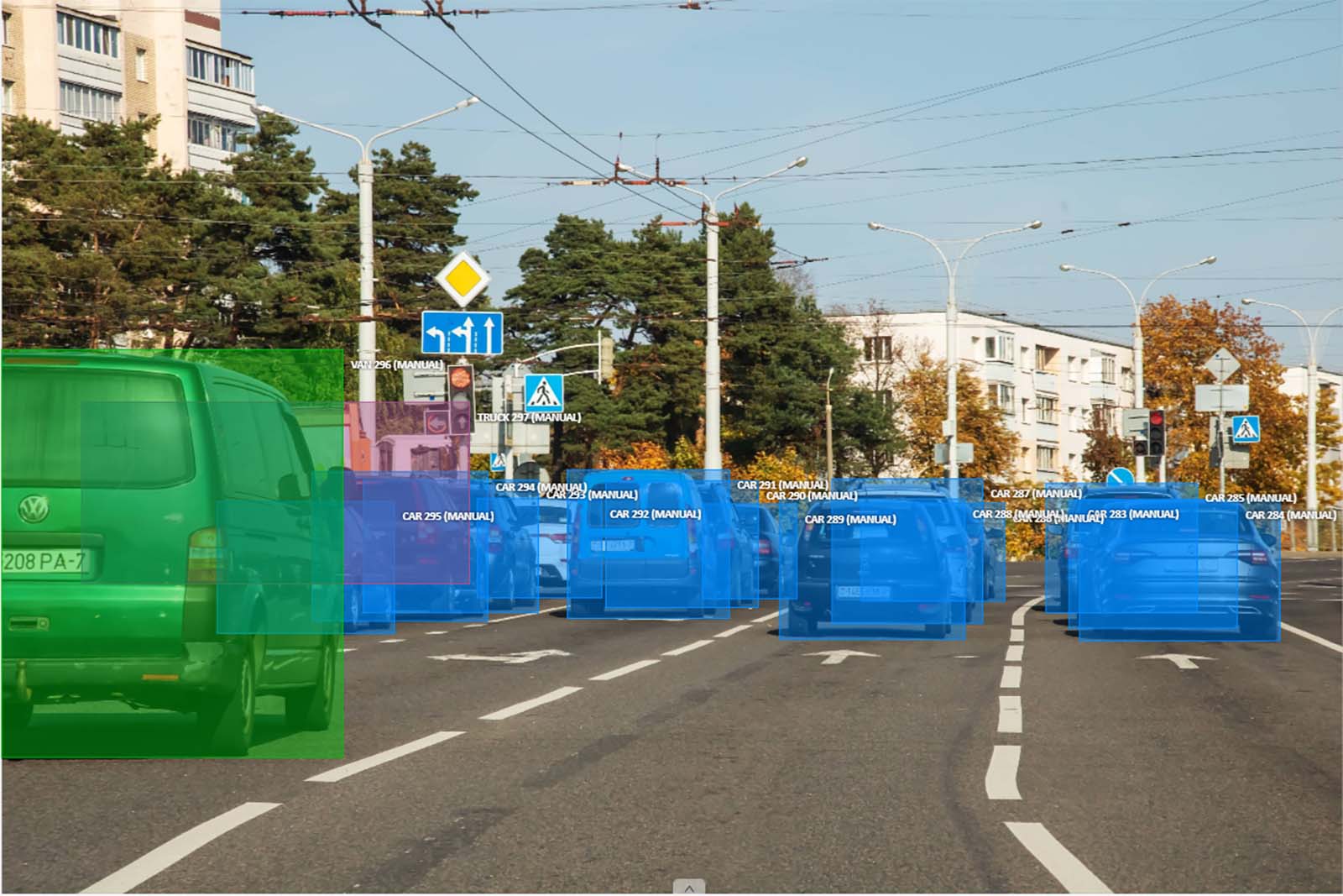 Data annotation for AI systems used in vehicles