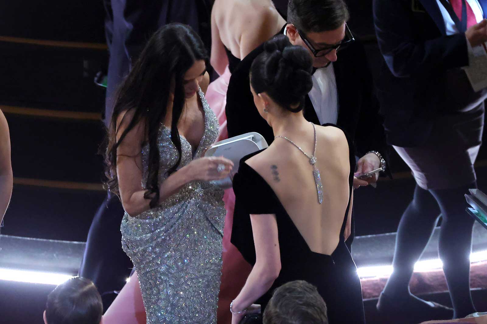 Demi Moore and Margaret Qualley