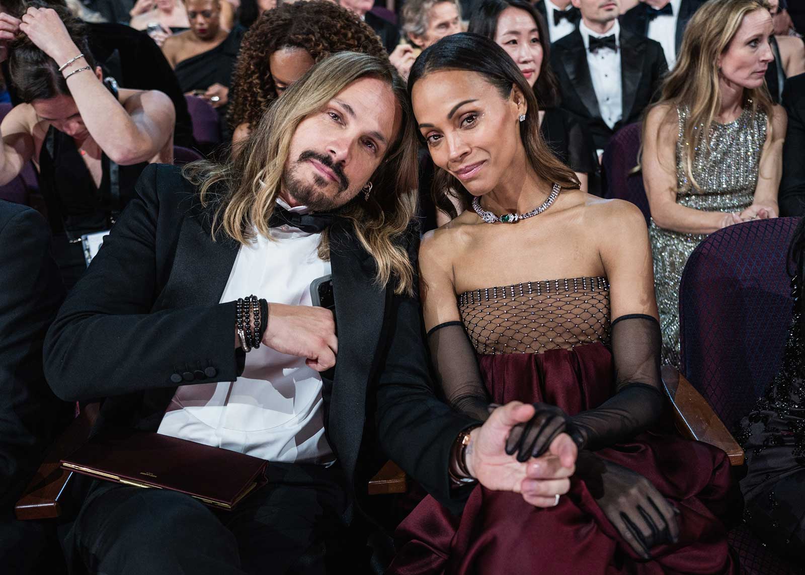 Marco Perego-Saldaña and Zoe Saldaña